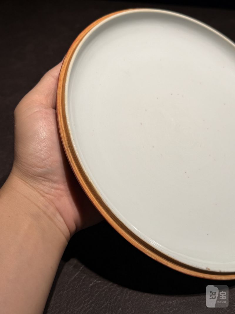清雍正 仿朱漆釉捧盒 - 图11